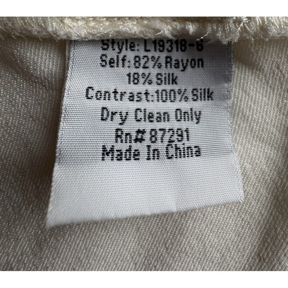 Johnny Was Ivory Silk Velvet Lace Trim Cami Top Luxe Romantic Boho Dainty Fairy - Picture 8 of 10